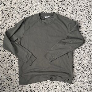 Grey Long Sleeve Crewneck Shirt
